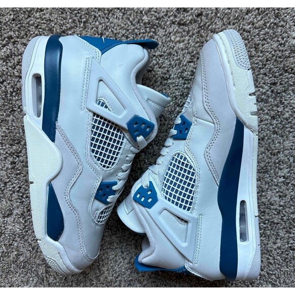 Nike Air Jordan 4 Retro 2024 Military Blue Size 5 Youth (Size 6.5 Women's) - Picture 9 of 10